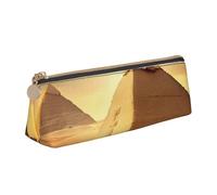 YANYU Trousse à crayons fonctionnelle avec imprimé pyramide égyptienne dans le désert Grande capacité 21 x 5,6 x 6,1 cm Poche triangulaire avec fermeture éclair