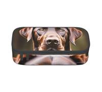 YANYU Trousse à crayons marron avec imprimé labrador retriever 21,6 x 5,1 x 9,4 cm pour stylos, crayons, petits objets