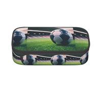 YANYU Trousse à crayons pratique avec imprimé ballon de football 21,6 x 5,1 x 9,4 cm pour stylos, crayons, petits objets