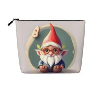 YANYU Trousse de maquillage imperméable à une seule couche avec imprimé nain mignon - Organiseur de voyage pour cosmétiques de voyage, noir, One Size