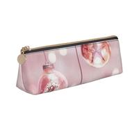 YANYU Trousse fonctionnelle avec fermeture éclair Motif boule de Noël Rose 21 x 5,6 x 6,1 cm, blanc, One Size