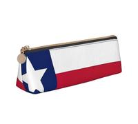 YANYU Trousse fonctionnelle avec fermeture éclair Motif drapeau du Texas Grande capacité 21 x 5,6 x 6,1 cm, blanc, One Size