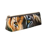 YANYU Trousse fonctionnelle avec imprimé animaux africains - Grande capacité - 21 x 5,6 x 6,1 cm - Pochette triangulaire avec fermeture éclair