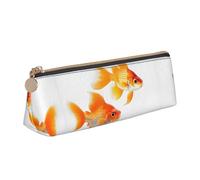 YANYU Trousse fonctionnelle avec imprimé poissons rouges - Grande capacité - 21 x 5,6 x 6,1 cm - Pochette triangulaire avec fermeture éclair