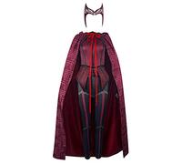 YANYUESHOP Costume de sorcière écarlate Wanda Maximoff - Haut et pantalon avec coiffe - Costume de vision pour homme pour Halloween