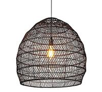 YANZHAOA Éclairage Suspendu en Rotin Fait À La Main Abat-Jour Panier Rétro Créatif Et Personnalisé Lustre en Osier De Bambou D’Asie du Sud-Est Lampe Suspendue en Rotin pour Salle À Manger