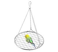 yanzisura Balançoire pour Perruches | Balançoires pour Perruches,Acier Inoxydable Anti-Rouille Résistant au Picage Amovible avec Grille Rafraîchissante pour Repos Jeu Calopsittes