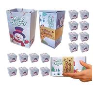 yanzisura Boîtes de Noël - Boîte de rangement pour espèces de Noël | Sac pliable pour vacances, maison, famille, enfants, fête, chocolat, bijoux, mariage, biscuits, bonbons, vin boulangers