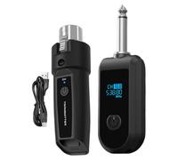 yanzisura Émetteur Microphone Sans Fil,Récepteur Sans Fil Pour Microphone Et Haut-Parleur - Booster de Graves | pour Karaoké Blogging Fitness Fête Guitare Discours et Spectacle