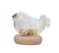 yanzisura Tirelire en verre | Réservoir de stockage d'argent - Superbe pot de rangement pour pièces de monnaie et espèces pour la famille, les filles, les amis, les enfants, les adultes et les garçons