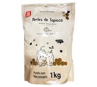 Yao Perles de Tapioca Spécial Bubble Tea Saveur Sucre Brun 1kg/Sachet -Livraison Gratuite France (3 sachets)