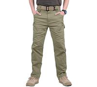 YAOBAOLE Pantalon Treillis Militaire Homme Pantalons Randonnée Pantalon Cargo Pantalons Homme Hiver Kaki 3XL