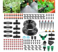 YAOBLUESEA 315pcs Irrigation Kit 60m + 15m Tuyau d'irrigation Système d'arrosage Automatique Kit Bricolage Système d'arrosage Automatique Avec Buse Réglable Pulvérisateur d'eau et Goutte à Goutte