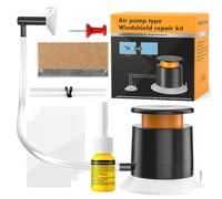 YAOBLUESEA Kit de réparation universel pour pare-brise de voiture avec pompe à vide, kit de réparation professionnel pour éclats de pierre, sans lampe UV