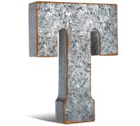 Yaocom Décoration murale en métal galvanisé avec lettres 3D - 30,5 cm - Décoration à suspendre ou à poser sur pied, décoration industrielle vintage pour maison, bureau, bibliothèque, ferme, cuisine