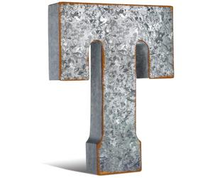 Yaocom Décoration murale en métal galvanisé avec lettres 3D - 30,5 cm - Décoration à suspendre ou à poser sur pied, décoration industrielle vintage pour maison, bureau, bibliothèque, ferme, cuisine