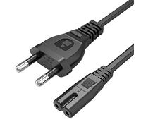 YAODHAOD 1.5M Cable d'alimentation Euro, Type C Prise européenne à la Prise C7 Cable imprimante, pour ps5.ps4 Euro 8 TV Blu - Ray Home Appliance Power (1.5M)
