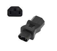 YAODHAOD Adaptateur de Cordon d'alimentation IEC320 C13 vers C8, Prise Femelle C13 à 3 Broches vers C8 Adaptateur de Prise de convertisseur mâle à 2 Broches, AC 10A 250V