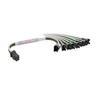 YAODHAOD Amplificateur de signal TTL RVB 3 broches, répartiteur 1 vers 4 pour rubans LED adressables 3 broches, courant continu 5-24V, compatible avec WS2812B, WS2811, SK6812, WS2814, IC, etc (1 to 8)