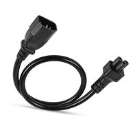YAODHAOD C14 to C5 AC Cable,10A 125V / 2.5A 250V IEC 3Pole Male to Mickey Mouse 3Pole Female Power Adapter,for Mickey Mouse Laptop Receptacle Converter 0.5M (C14 to C5)