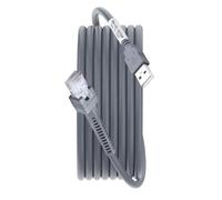 YAODHAOD Câble d'extension USB A vers RJ45, câble en cuivre durable de 2 m/3 m pour scanner de codes-barres symbole, câble de rechange pour Motorola LS2208 LS3578 LS9208 DS9208 (gris, 3 m)