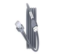YAODHAOD Câble d'extension USB A vers RJ45, noyau en cuivre durable, 2 m/3 m, pour scanner de code-barres symbole, câble de rechange pour Motorola LS2208 LS3578 LS9208 DS9208 (gris, 2 m)