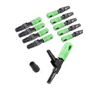 YAODHAOD Lot de 10 connecteurs optiques FTTH SC APC - Connecteur rapide à froid - Fibre optique - Mode unique - Niveau de télécommunication - Connecteur rapide pour réseau CATV