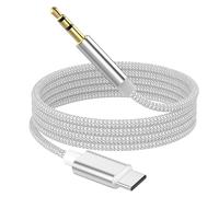 YAODHAOD Lot de 2 câbles audio USB C vers Aux, 1 m, jack 3,5 mm, compatible avec iPhone 17/16/15 Pro Max, Galaxy S25/S24/S23/S22, Huawei P50/P40/P30/P20, pixels, chaîne stéréo de voiture (argent)