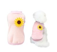 YAODHAOD Pull-over pour chien, vêtement pour chien, peluche, doux, épais, chaud, pour l'hiver, chiens, chats, abricot (rose, M)