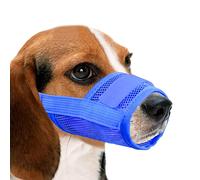 YAODHAOD Respirant Muselière en Nylon Réglable pour Chiens, Réglage Rapide de la Muselière, Museliere Anti-Aboiements et Anti-Morsures (XXL, Bleu)