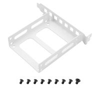 YAODHAOD Support de montage SSD PCIe de 2,5"/3,5", support universel SSD pour boîtier de PC, support de montage sur panneau arrière - 1 pièce (fente PCI 6,3 cm, 12 cm)