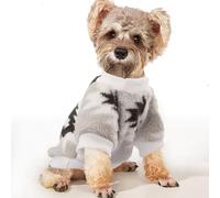 YAODHAOD Vêtements d'hiver pour chien de style ethnique, sweat-shirt en polaire thermique ultra-douce, pull pour animal de compagnie (blanc, XL)