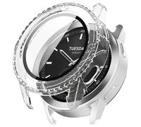 YAODLE Coque de Protection pour Xiaomi Watch S3, PC Ultra Fin en Verre trempé HD, résistant aux Rayures, Protection d'écran complète à 360° (Transparent)