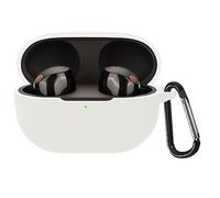 YAODLE Étui de protection compatible avec Sony WF-1000XM5, résistant aux chocs, avec mousqueton, anti-traces de doigts, anti-abrasion (blanc)