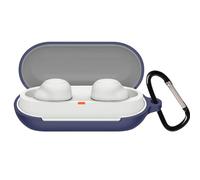YAODLE Étui de protection compatible avec Sony WF-C700N - Résistant aux chocs - Avec mousqueton - Anti-traces de doigts - Anti-abrasion (bleu)