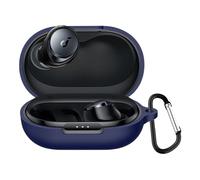 YAODLE Étui de protection compatible avec Soundcore by Anker Space A40, résistant aux chocs, avec mousqueton, anti-traces de doigts, anti-abrasion (bleu)
