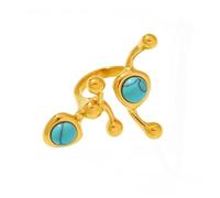 YAOGUI Bague élégante en forme de C en acier inoxydable - Design ergonomique - Taille US 7 - Léger - 14 g - Confortable - En acier inoxydable, taille unique, Comme décrit, Comme décrit.