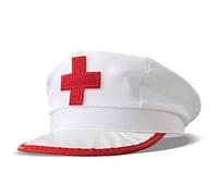 YAOGUI Chapeau d'infirmière blanc de 58 cm de circonférence de tête pour adultes et hommes