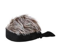 YAOGUI Chapeau fantaisie fantaisie pour homme sans bord avec cheveux attachés