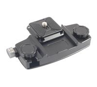 YAOGUI Clip de fixation robuste en aluminium pour sac à dos et appareil photo - Plaque de dégagement rapide - Filetage 1/4 - Pour appareil photo