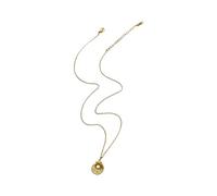 YAOGUI Collier minimaliste avec pendentif en forme de coquillage en acier inoxydable léger pour superposition de bijoux, accessoires faits à la main, collier inspiré de la marine, taille unique, Comme