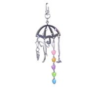 YAOGUI Elegant Heart Designs Keynchain Avec Paillettes Et Parapluie De Coeur Bag À Pendent Pour Améliorer Les Styles Porte-clés Pour Usage Quotidien
