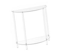 YAOGUI Étagère d'angle portable en acrylique avec deux niveaux pour une utilisation efficace de l'espace dans n'importe quelle pièce