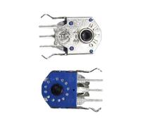 YAOGUI Huano Lot de 2 encodeurs métalliques pour roues de 8 mm Bleu