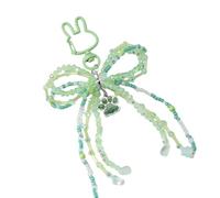 YAOGUI Joli porte-clés en forme de nœud en forme d'étoile/pattes de chat, accessoires décoratifs pour sac à main, voiture pour femmes et filles, accessoires esthétiques, Vert