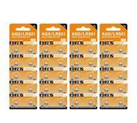 YAOGUI Lot de 10/20/30/40 piles bouton AG0/LR521 SR521W SR521SW LR63 379A 379 pour montres et jouets