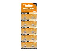 YAOGUI Lot de 10/20/30/40 piles bouton AG0/LR521 SR521W SR521SW LR63 379A 379 pour montres et jouets