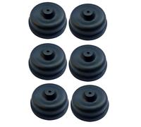 YAOGUI Lot de 6 membranes en caoutchouc EPDM pour aquariums - Pièce de rechange en silicone pour pompes à oxygène - Accessoires pour aquariums - Diaphragme en silicone