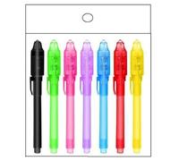 YAOGUI Lot de 7/14 stylos magiques invisibles avec lampe espions pour enfants pour écrire des messages secrets