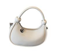 YAOGUI Luxueux sac à bandoulière en polyuréthane brillant multifonction pour l'extérieur, sac à main pour les soirées, le shopping, le travail, sac à bandoulière élégant pour les fêtes, blanc, One